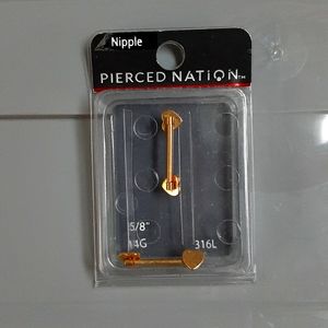 *Pierced* Heart-Shaped Nipple Jewelry